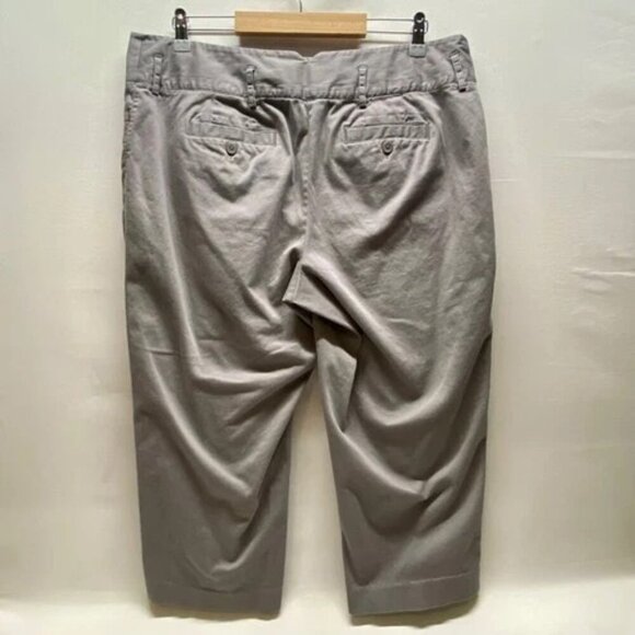 Lane Bryant Capri Pants Women's 16 Gray Cotton Stretch Comfort Casual Mid Rise - Picture 8 of 12